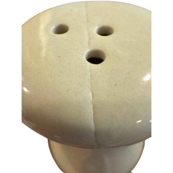 Vintage Farm Fresh Brand Ceramic Salt & Pepper Shakers Beige & Blue Vintage-Insp - Picture 5 of 6